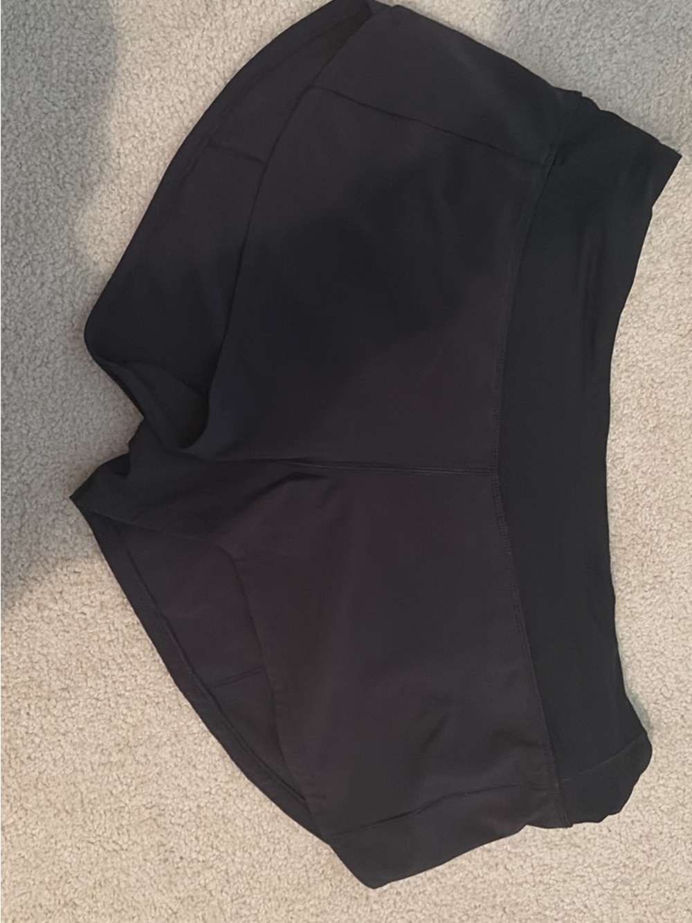 lululemon athletica Black Women's Athletic Shorts with Wide Waistband